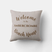 ビーチ素朴ハウスランタンズオンサンド クッション (裏面)