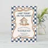 ビーチ素朴ハットコースタルジンガムバチェロレッテ 招待状 (スタンド正面)