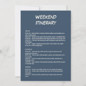 ビーチ素朴ハットコースタルジンガムバチェロレッテ 招待状 (裏面)