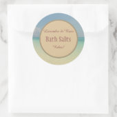 ビーチ素朴バスソルトメイソンジャー ラウンドシール (バッグ)