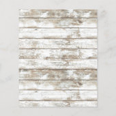 ビーチ素朴ヒトデブライダルシャワービンゴゲーム (裏面)