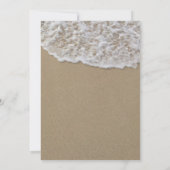 ビーチ素朴ヒトランタンストリングライト結婚ズ 招待状 (裏面)