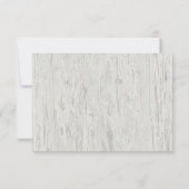 ビーチ素朴流木サンドドルウェディングRSVP 出欠カード (裏面)