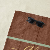 ビーチ素朴熱帯魚セージ緑コーラルピンク ビーチタオル (インサイチュ)