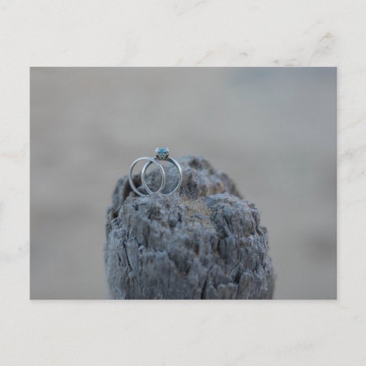 ビーチ結婚に響く ポストカード (正面)