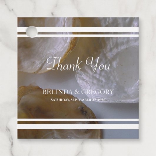 ビーチ結婚のプレゼント フェイバータグ (正面)