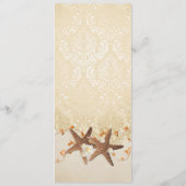 ビーチ結婚のメニュー メニュー (裏面)