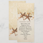 ビーチ結婚のメニュー メニュー (正面/裏面)