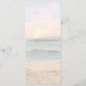 ビーチ結婚アーバーのメニューカード メニュー (裏面)