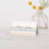 ビーチ結婚アーバーズプレイス/エスコートカード プレイスカード (裏面)