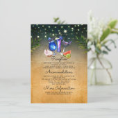 ビーチ結婚カクテル情報ゲスト エンクロージャーカード (スタンド正面)