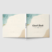 ビーチ結婚テーマのゲストブック ゲストブック (全面)