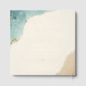 ビーチ結婚テーマのゲストブック ゲストブック (裏面)