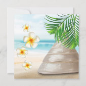 ビーチ結婚上の |リハーサルディナー 招待状 (裏面)