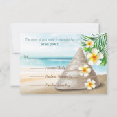 ビーチ結婚上の | RSVP (裏面)