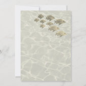 ビーチ結婚写真 招待状 (裏面)