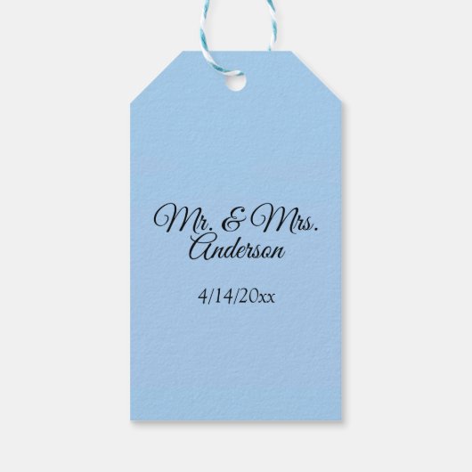 ビーチ結婚式ありがとう ギフトタグ (裏面)