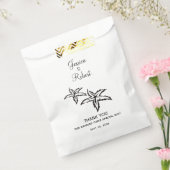 ビーチ結婚式ありがとう フェイバーバッグ (封をした状態)