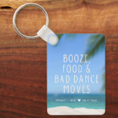 ビーチ結婚式おもしろい キーホルダー (正面)