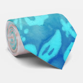 ビーチ結婚式のイルカのルアウ（ハワイ式宴会）のパーティーの航海ので青いタイ ネクタイ (ロール)