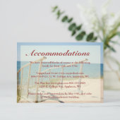 ビーチ結婚式のエンクロージャカード-ビーチの階段 エンクロージャーカード (スタンド正面)