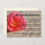 ビーチ結婚式のエンクロージャカード-砂に上がりました エンクロージャーカード (正面/裏面)