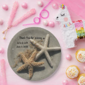 ビーチ結婚式のテーマのパーティーのプレート ペーパープレート (パーティー)