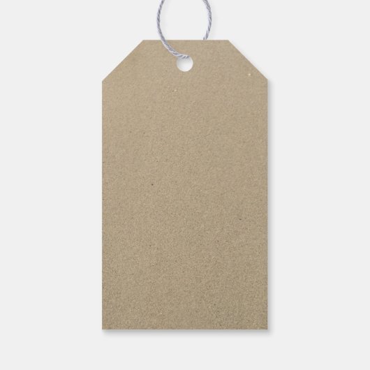 ビーチ結婚式の好意スターフィッシュありがとう ギフトタグ (裏面)