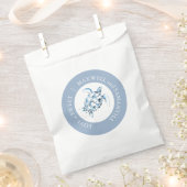 ビーチ結婚式の好意バッグ水色ウミガメ フェイバーバッグ (クリップ留めされた状態)