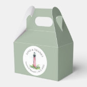 ビーチ結婚式の好意ボックスウォーターカラーライトハウス フェイバーボックス (正面サイド)