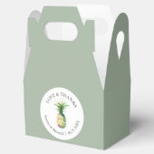 ビーチ結婚式の好意ボックス水色パイナップル フェイバーボックス (オープン)