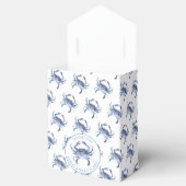 ビーチ結婚式の好意 | ブルーカニの白 フェイバーボックス (オープン)