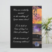 ビーチ結婚式の招待状 招待状 (スタンド正面)