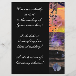 ビーチ結婚式の招待状 招待状