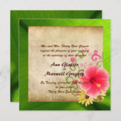 ビーチ結婚式の招待状 招待状 (正面/裏面)