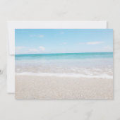 ビーチ結婚式の招待状-海Iの芸術の背部 招待状 (裏面)