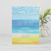 ビーチ結婚式の日付の保存 セーブザデート (スタンド正面)