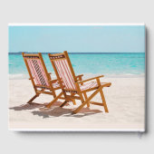 ビーチ結婚式またはビーチハウス ゲストブック (裏面)