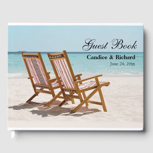 ビーチ結婚式またはビーチハウス ゲストブック (正面)