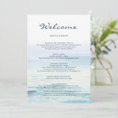 ビーチ結婚式ようこそ旅程レター プログラム (スタンド正面)