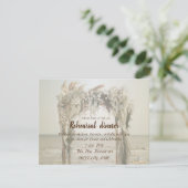 ビーチ結婚式アーチリハーサルディナー 招待状 (スタンド正面)