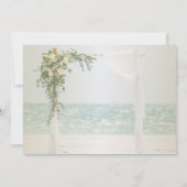 ビーチ結婚式アーバーフローラ結婚式招待状 招待状 (裏面)