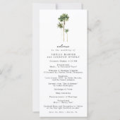 ビーチ結婚式イベント結婚式 プログラム (正面)