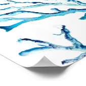 ビーチ結婚式ウィークエンドウェルカムサインヒトデ ポスター (角)