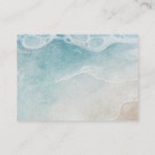 ビーチ結婚式ウェルカム抱き枕座席表 エンクロージャーカード (裏面)