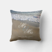 ビーチ結婚式エレガント又は記念日 クッション (裏面)