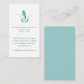 ビーチ結婚式エンクロージャカード エンクロージャーカード (正面/裏面)