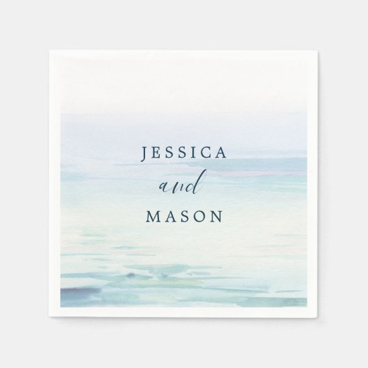 ビーチ結婚式カクテルナプキン スタンダードカクテルナプキン (正面)