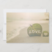 ビーチ結婚式カップル、愛の日付を保存 セーブザデート (裏面)