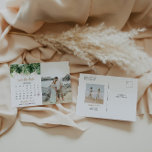 ビーチ結婚式カレンダー日付の写真の保存 ポストカード<br><div class="desc">美しいトロピカルウォータードロップと書道フォントを兼ね備えたデイトハガキを保存モダンしたビーチ。「このテンプレートをパーソナライズ」ボタンを使用して、この磁石を完全に自分のものにする！</div>